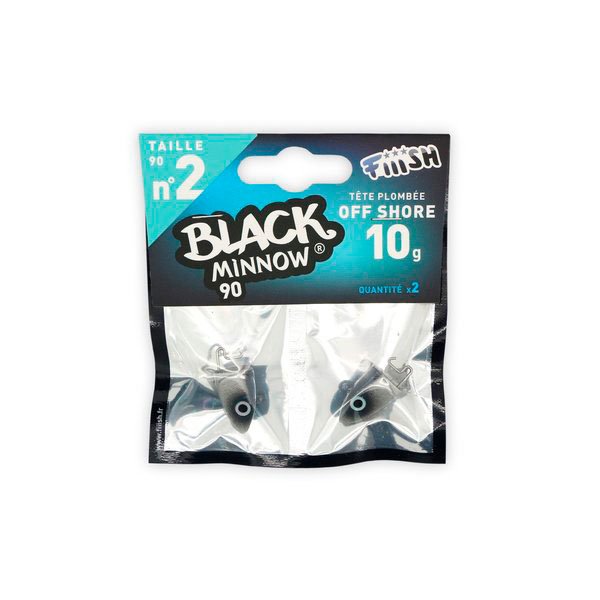 Cabeza Plomada Black Minnow 90 Azul
