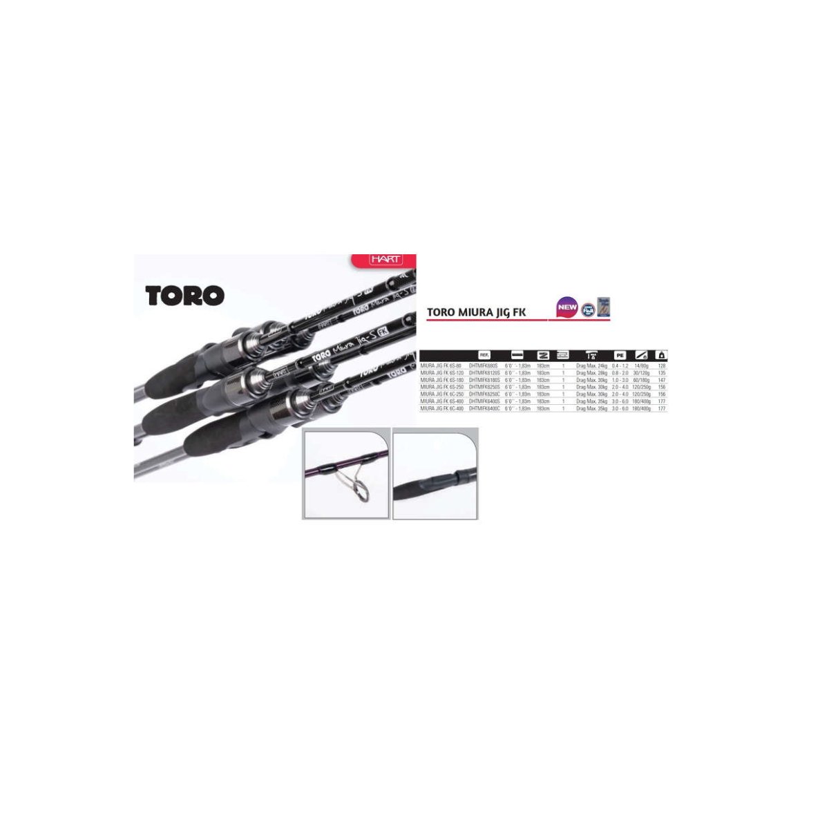 Caña Hart Miura Jig FK - Imagen 1