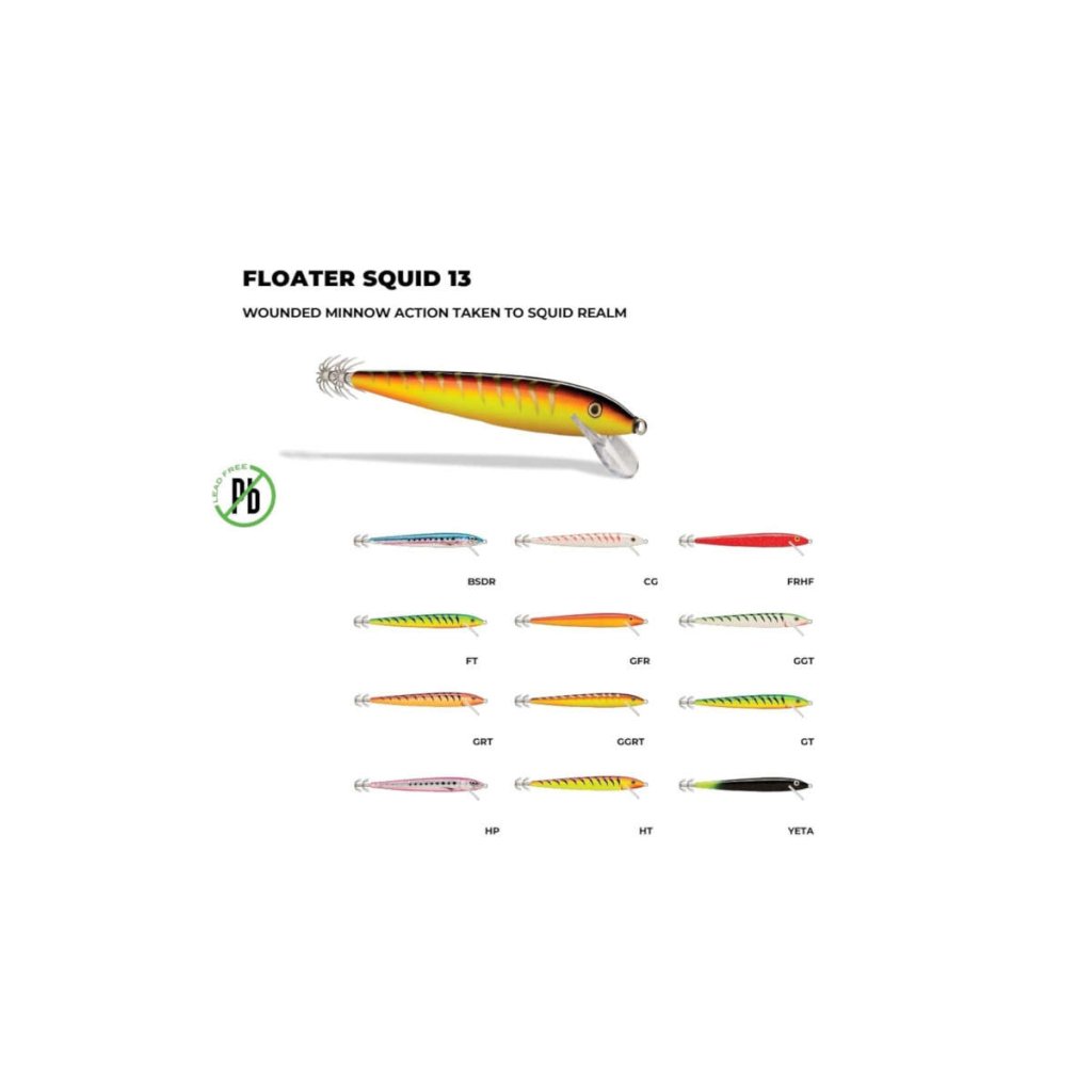 senuelo rapala floater squid 13f fotofamilia