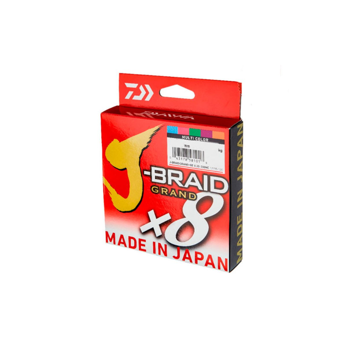 Trenzado Daiwa  J-Braid Grand X8 500M Multicolor - Imagen 2