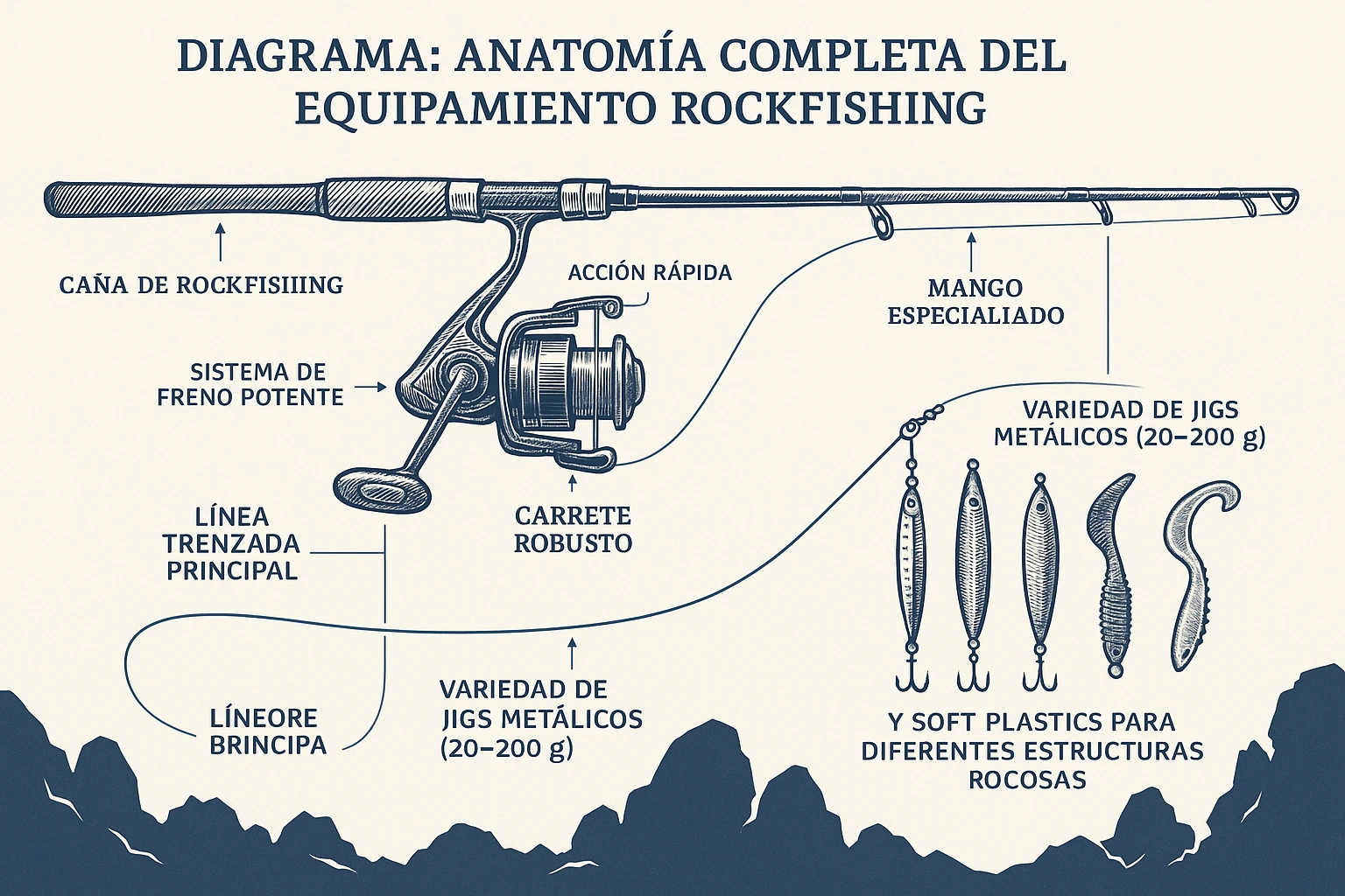 diagrama anatomia rockfishing