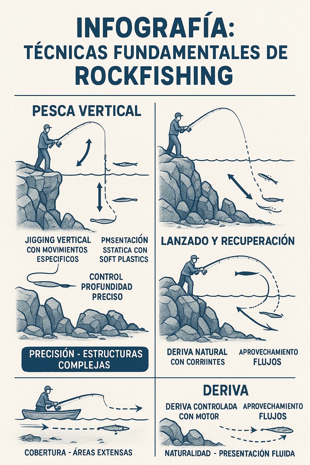 infografia tecnicas rockfishing